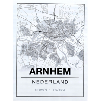 Plattegrond poster Arnhem